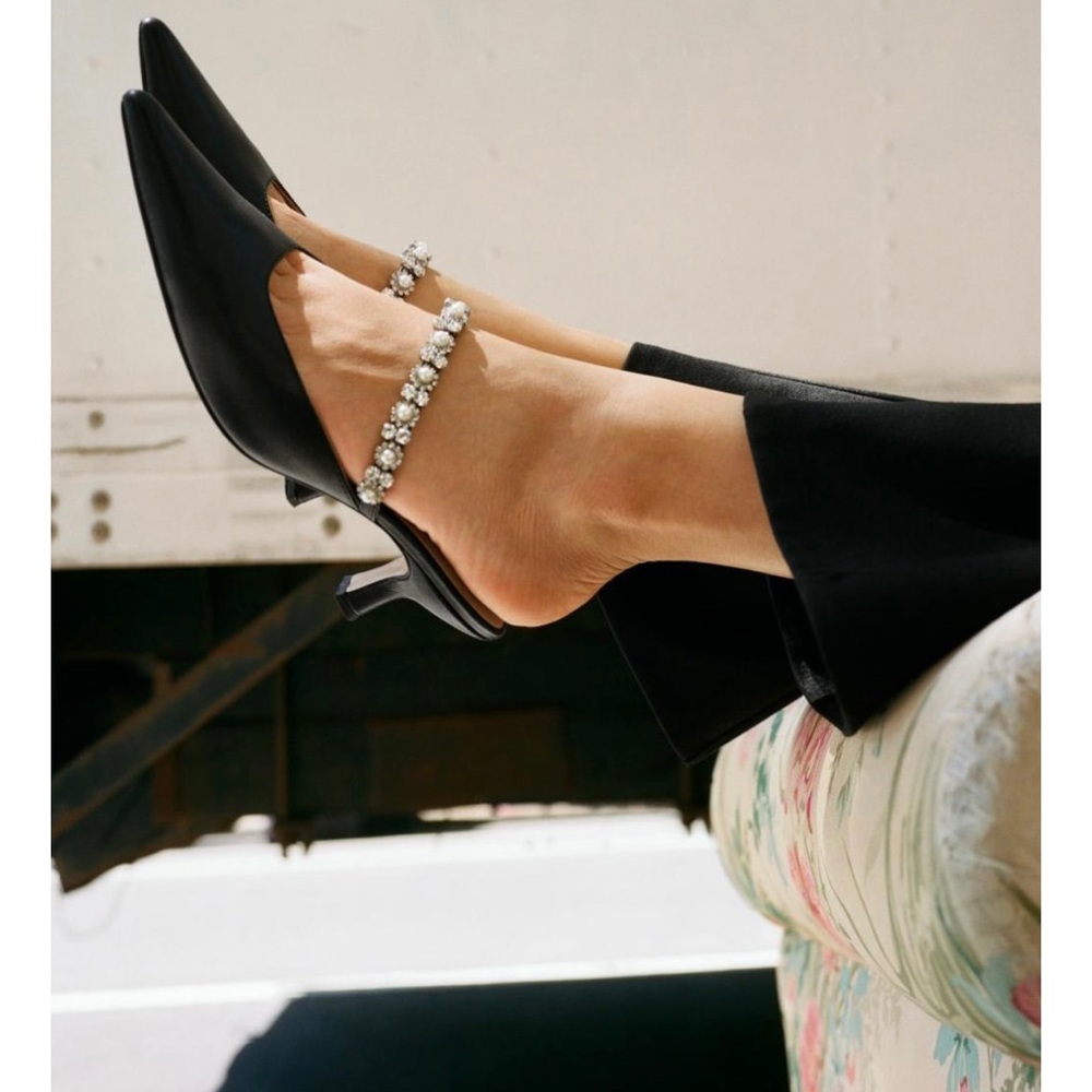 Other stories rhinestone mules